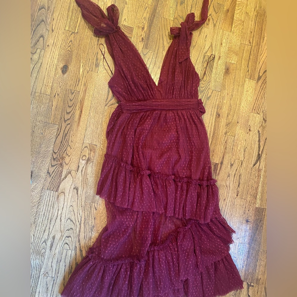 Vici dress maroon